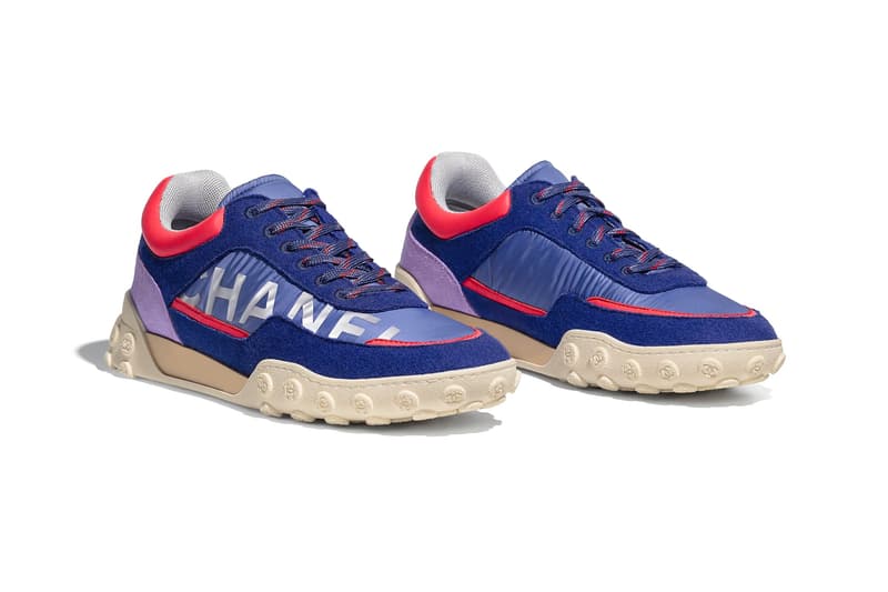 chanel sneakers nylon and calfskin