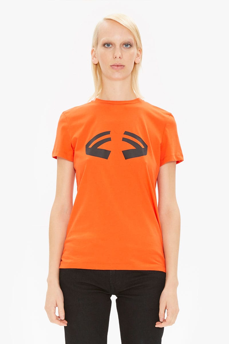 Helmut lang orange on sale hoodie