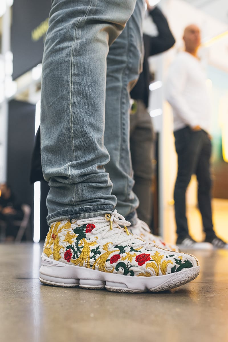 Lebron 15 floral on feet sale