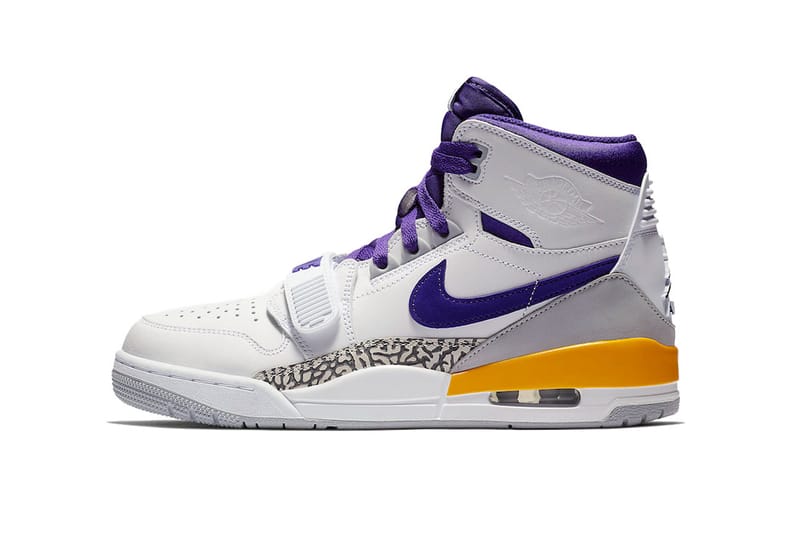 White purple and yellow on sale jordans