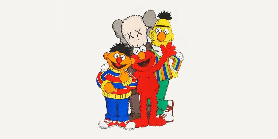 kaws sesame street bert and ernie