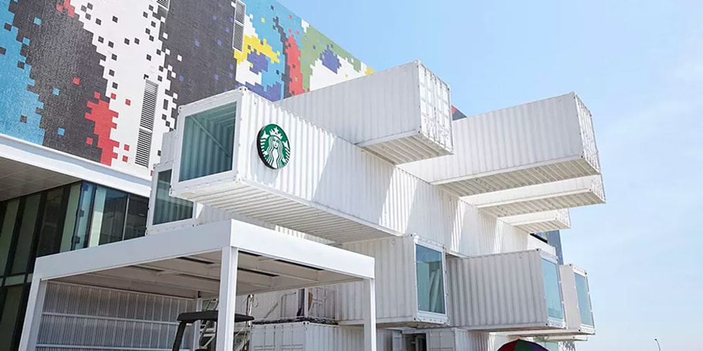 Новый тайваньский Starbucks построен из 29 усиленных транспортных контейнеров
