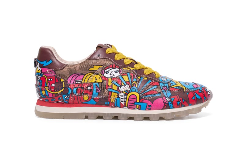 Colorful sales coach sneakers