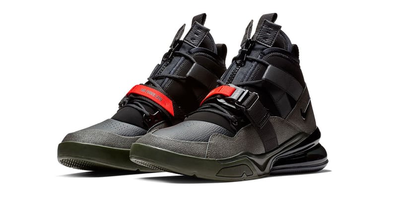 Nike air force 270 black red best sale