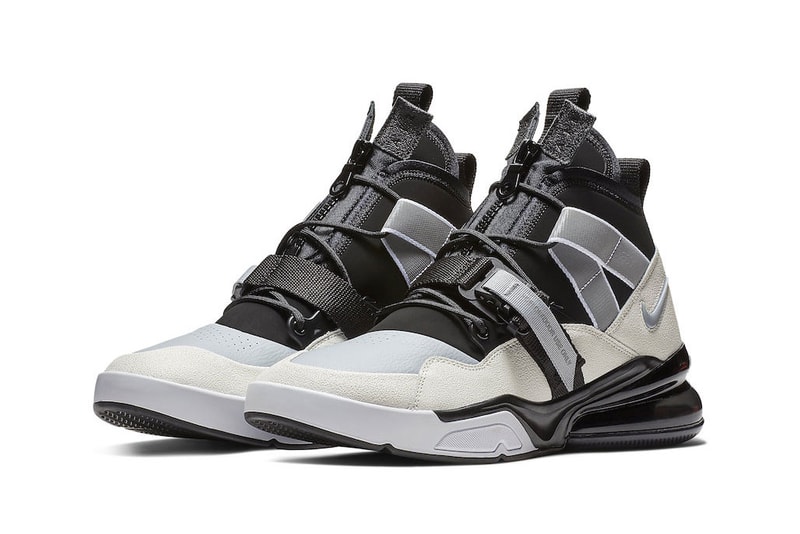 nike air force 270 grey black