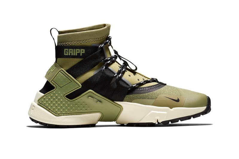 nike huarache gripp olive