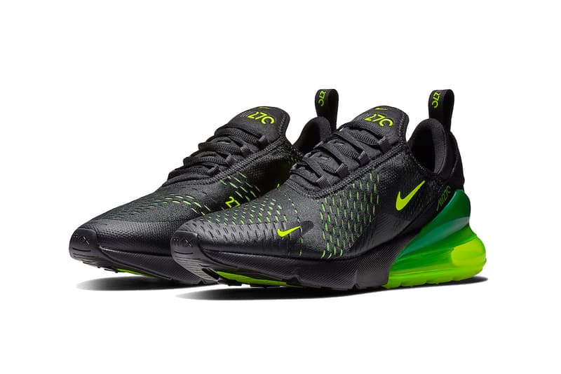 nike 270 black volt green