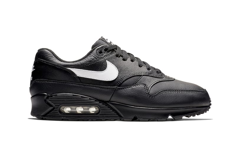 Nike 90 hotsell leather black