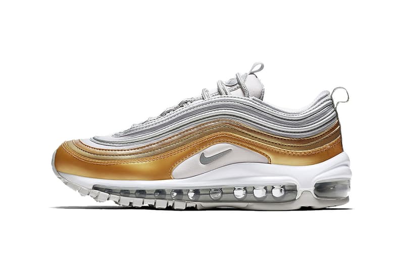 grey and gold nike air max