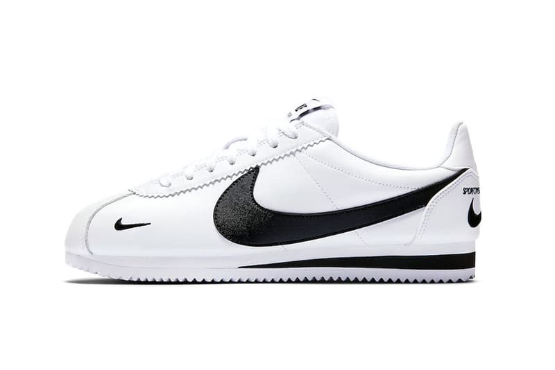 nike cortez small swoosh