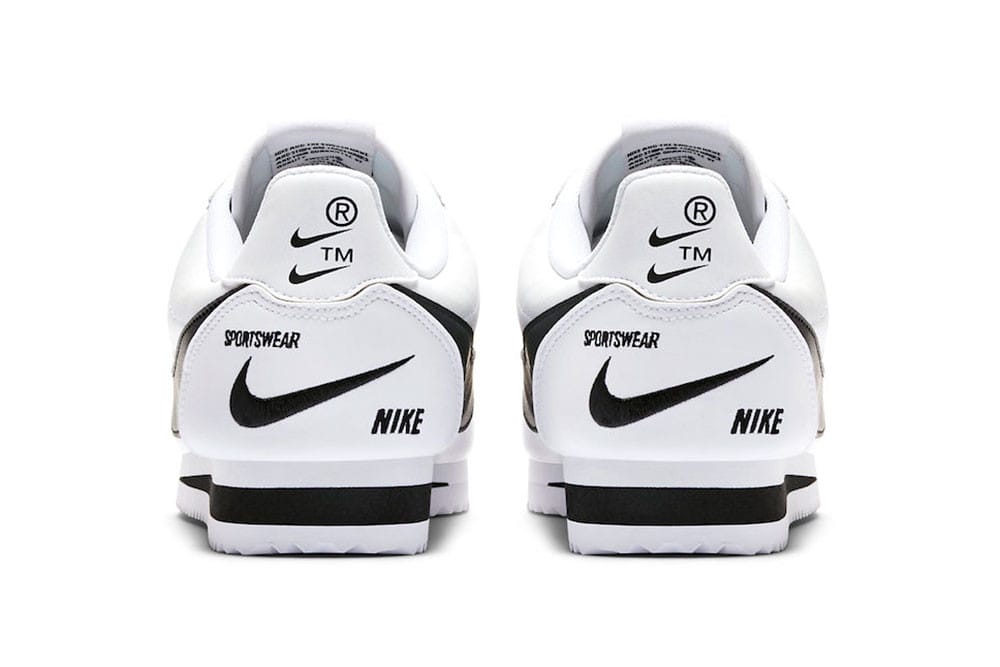 Nike Cortez Premium Swoosh Logos White/Black | HYPEBEAST