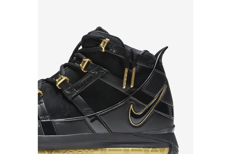 Lebron 3s black and gold on sale