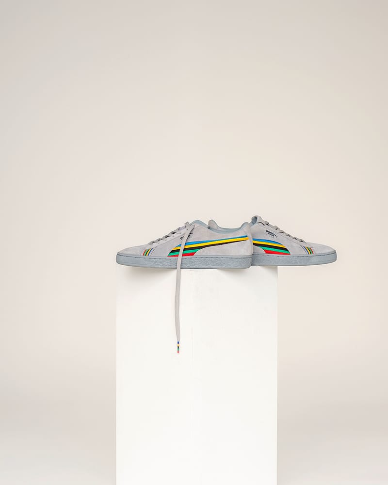 Puma x power through peace australia suede sneakers online