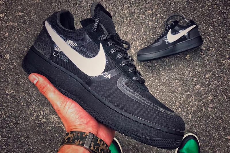 2018 nike air force 1 low in white and black hotsell