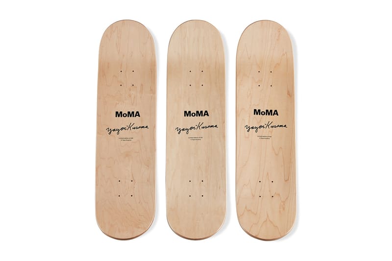 MOMA - Infinity Nets Skateboard 草間彌生 MoMA Yayoi Kusama 'Infinity Nets' Skateboards at MoMA | Hypebeast