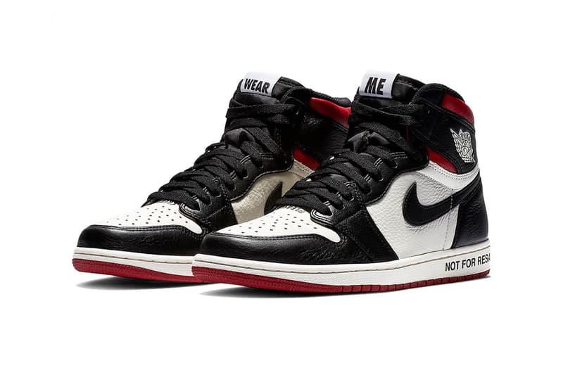 Air Jordan 1 "Not for Resale" In "Sail/Black/Red" HYPEBEAST