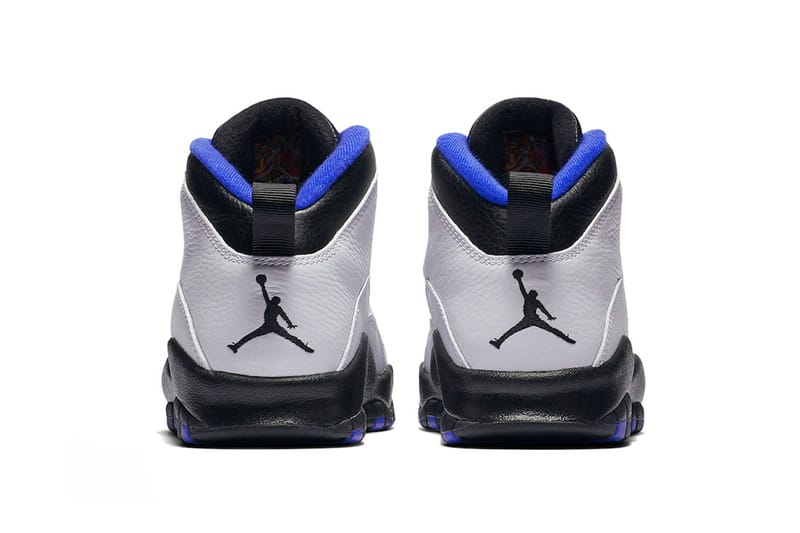 Jordan 10 white black metallic silver royal hotsell