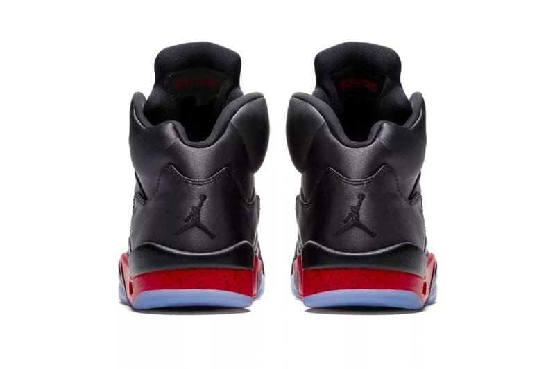 Retro 5 store black satin red