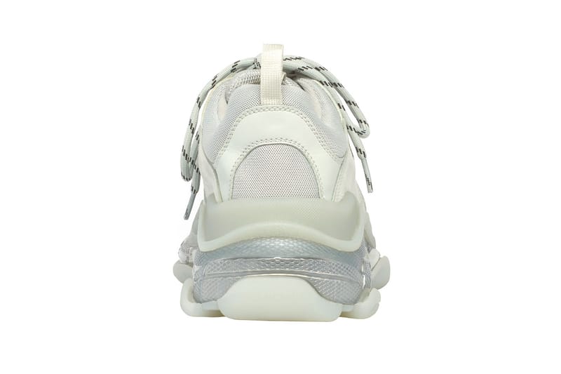 Triple s clear sole grey hot sale