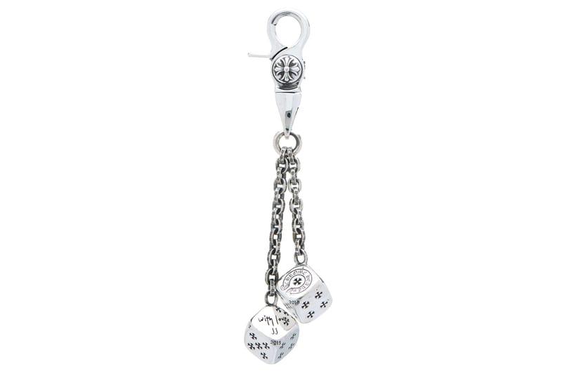 Chrome on sale hearts keychain