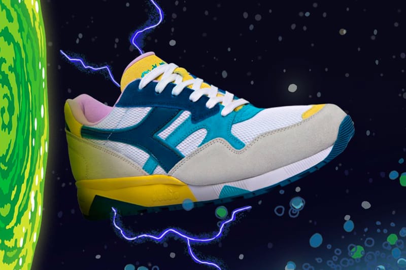 Rick and Morty x Diadora N902 B.Elite Release Hypebeast