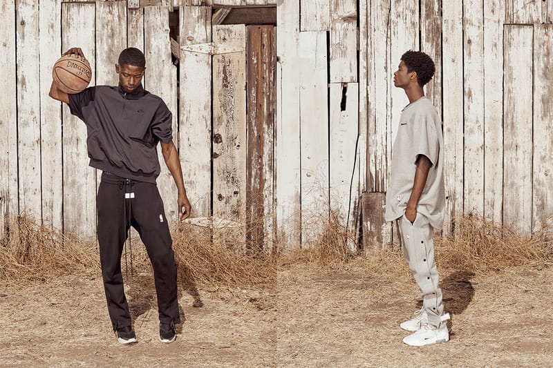 Nike fear of god track clearance pants