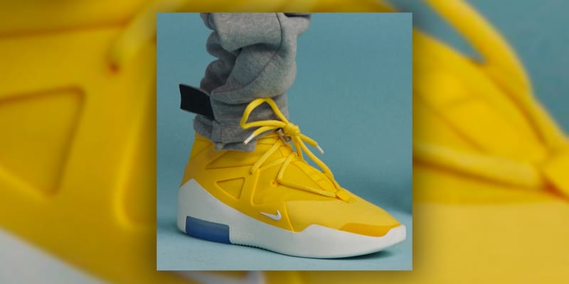 Fear of god yellow on sale nike