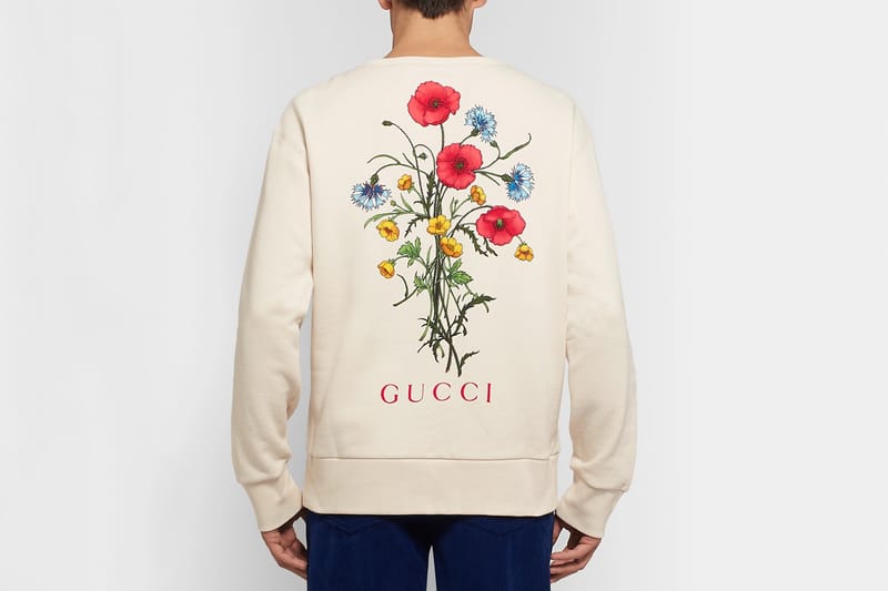 Gucci floral sweatshirt hot sale