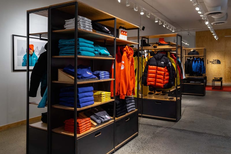The north face prototype store store