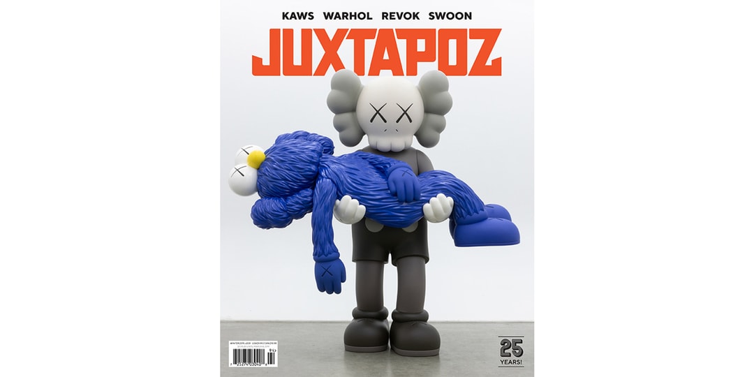 Скульптура KAWS «GONE» украсила юбилейный номер журнала «Juxtapoz», посвященный 25-летию