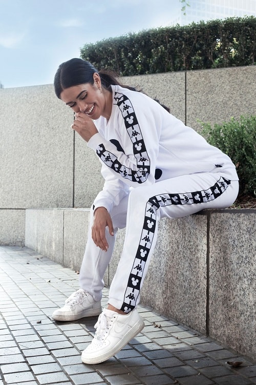 Black and clearance white kappa sweatsuit