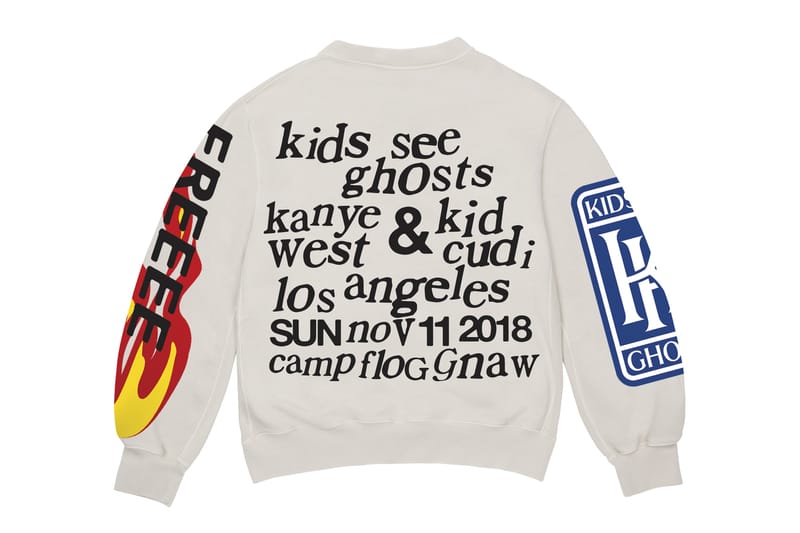 Kids see ghosts outlet freeee hoodie