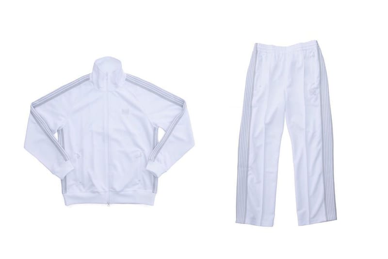 NEEDLES Crafts All-White Tracksuits for LANTIKI | Hypebeast