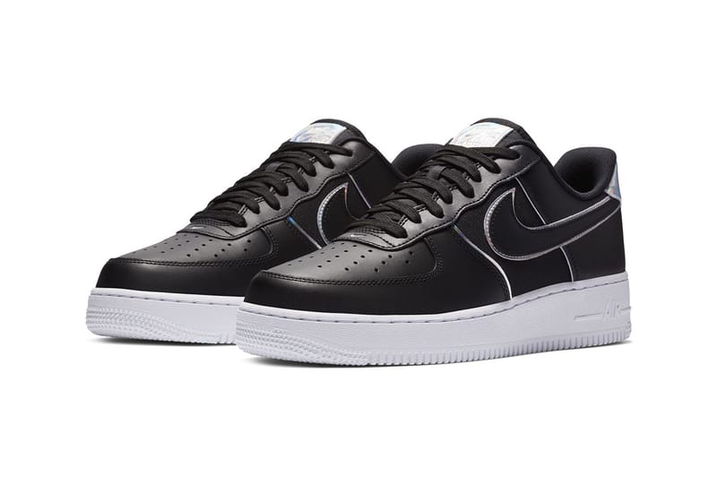 Nike Air Force 1 '07 LV8 Black/Iridescent Silver | Hypebeast