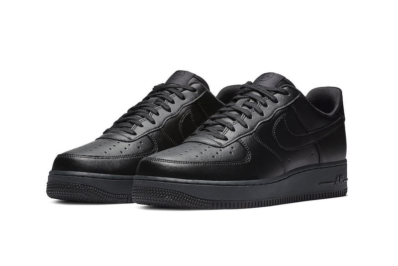 nike air force black leather