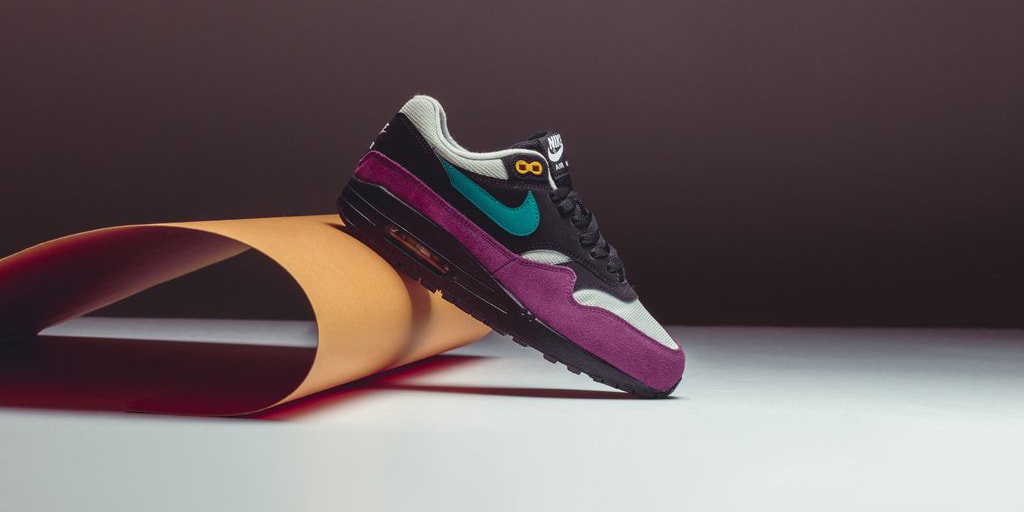 nike air max 1 black geode teal