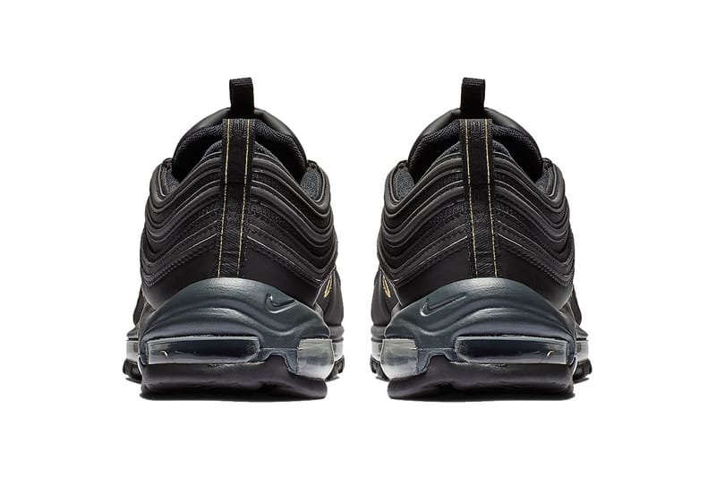 Air max '97 shop - men's black/metallic gold/anthracite