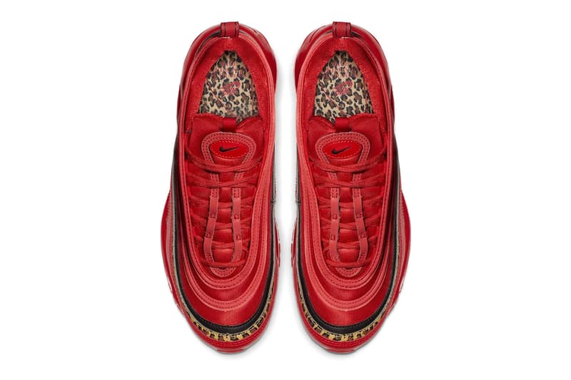 red and cheetah print air max 97