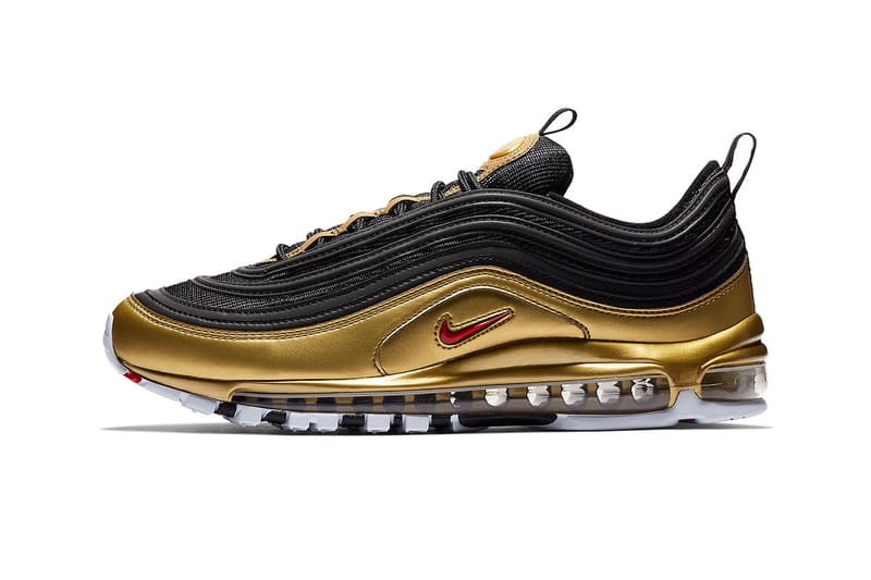 Air max 9 fashion gold and black