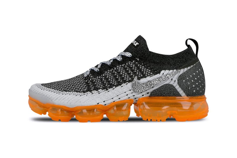 Nike vapormax flyknit 2024 2 black and orange