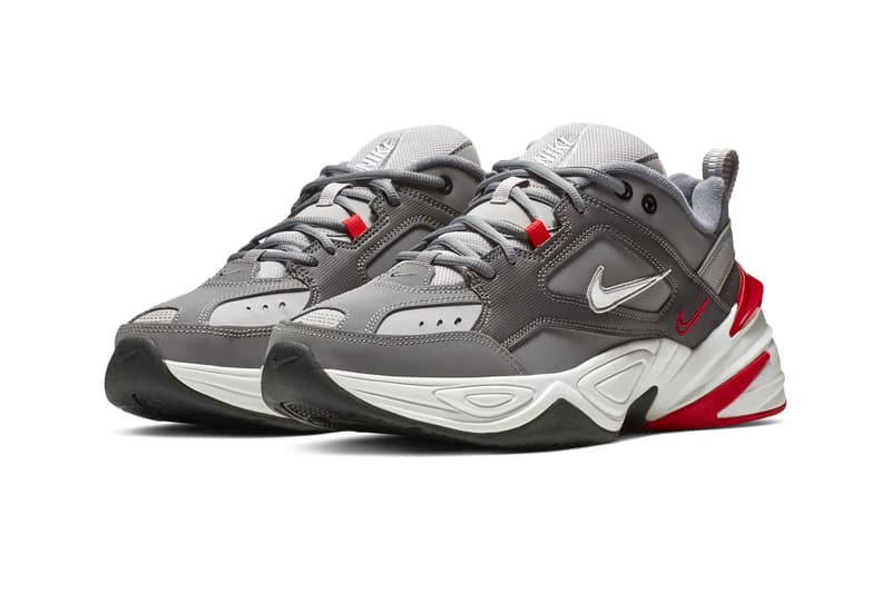 nike m2k tekno white red