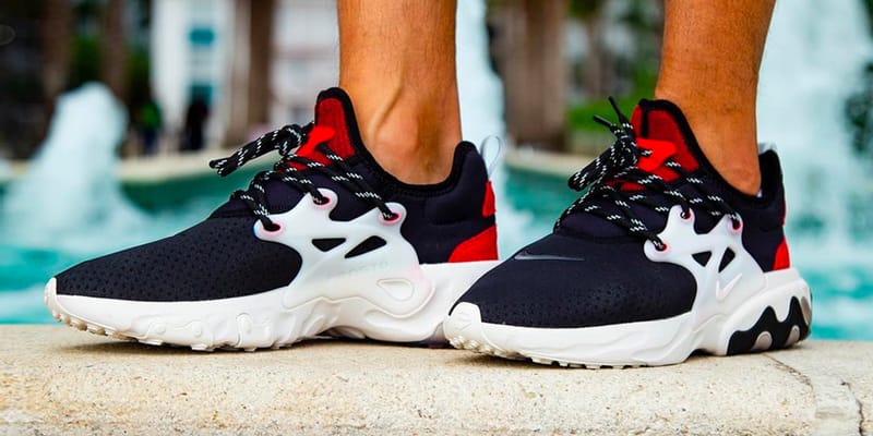 Black nike presto react best sale