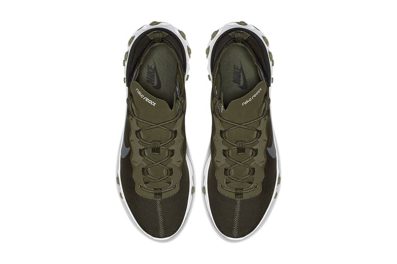 nike react element 55 medium olive