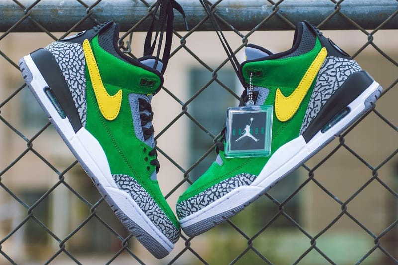 Oregon ducks air jordan 3 online