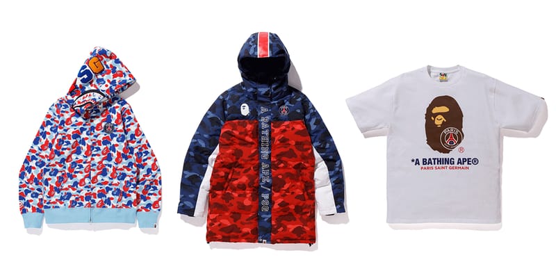 Bape x psg store jacket