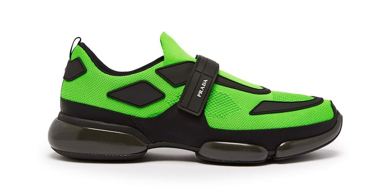 Prada lime green sneakers best sale