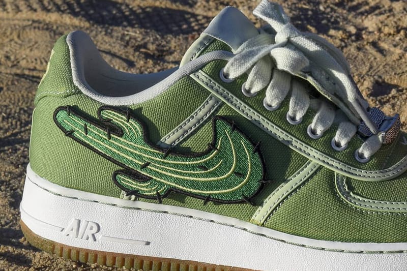 Travis scott air store force 1 green