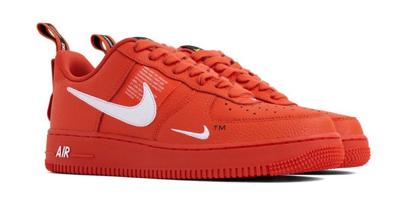 Nike Air Force 1 07 LV8 Utility Orange White Hypebeast