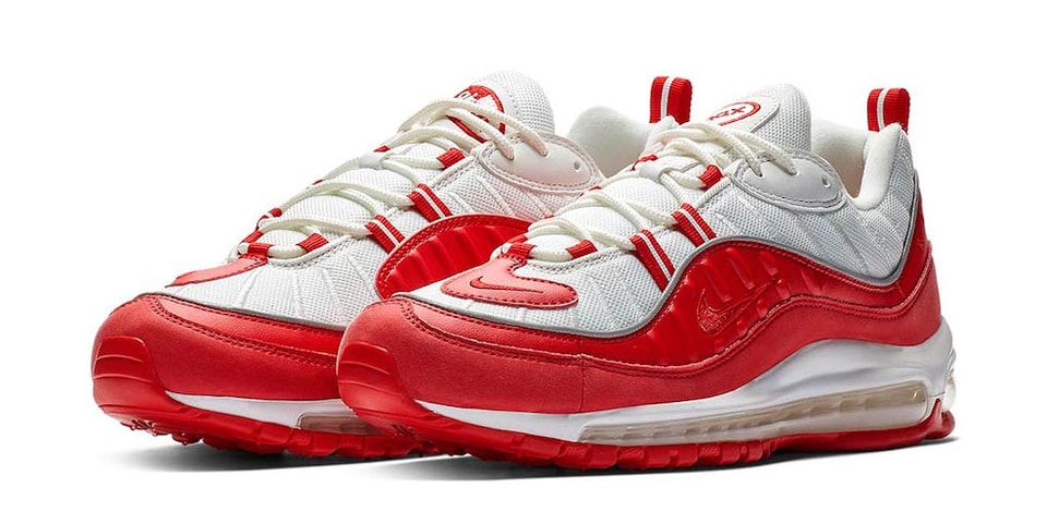 air max 98 white red