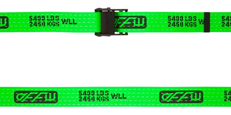 Off-White™ Green New Industrial Belt Release | Hypebeast